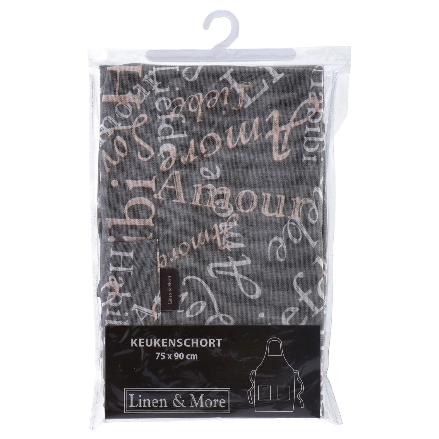 Schort Grijs + Tekst 4 Schort Grijs + Tekst - Afbeelding 2