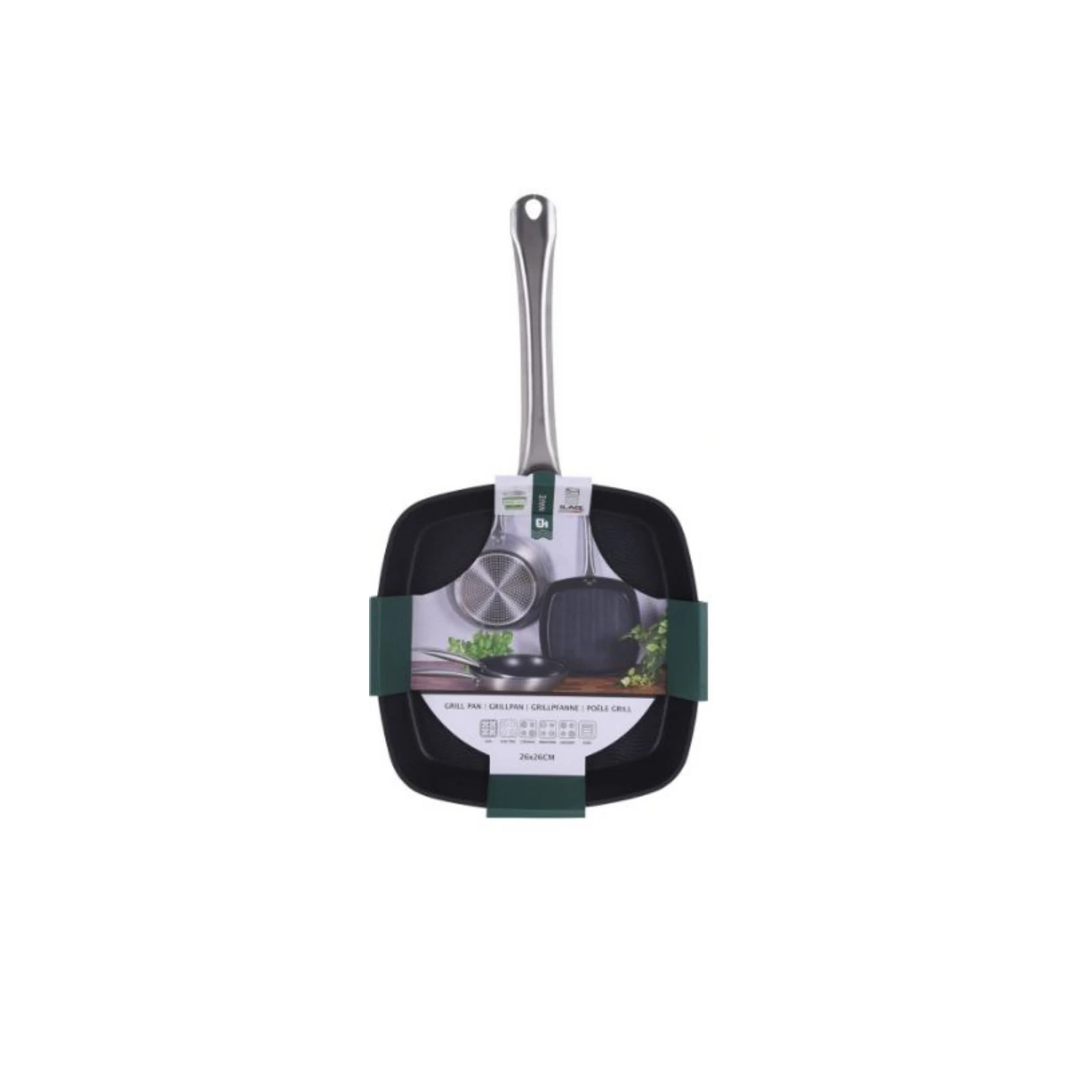 Excellent Houseware Grillpan 26 X 26 Cm 4 Excellent Houseware Grillpan 26 X 26 Cm - Afbeelding 2