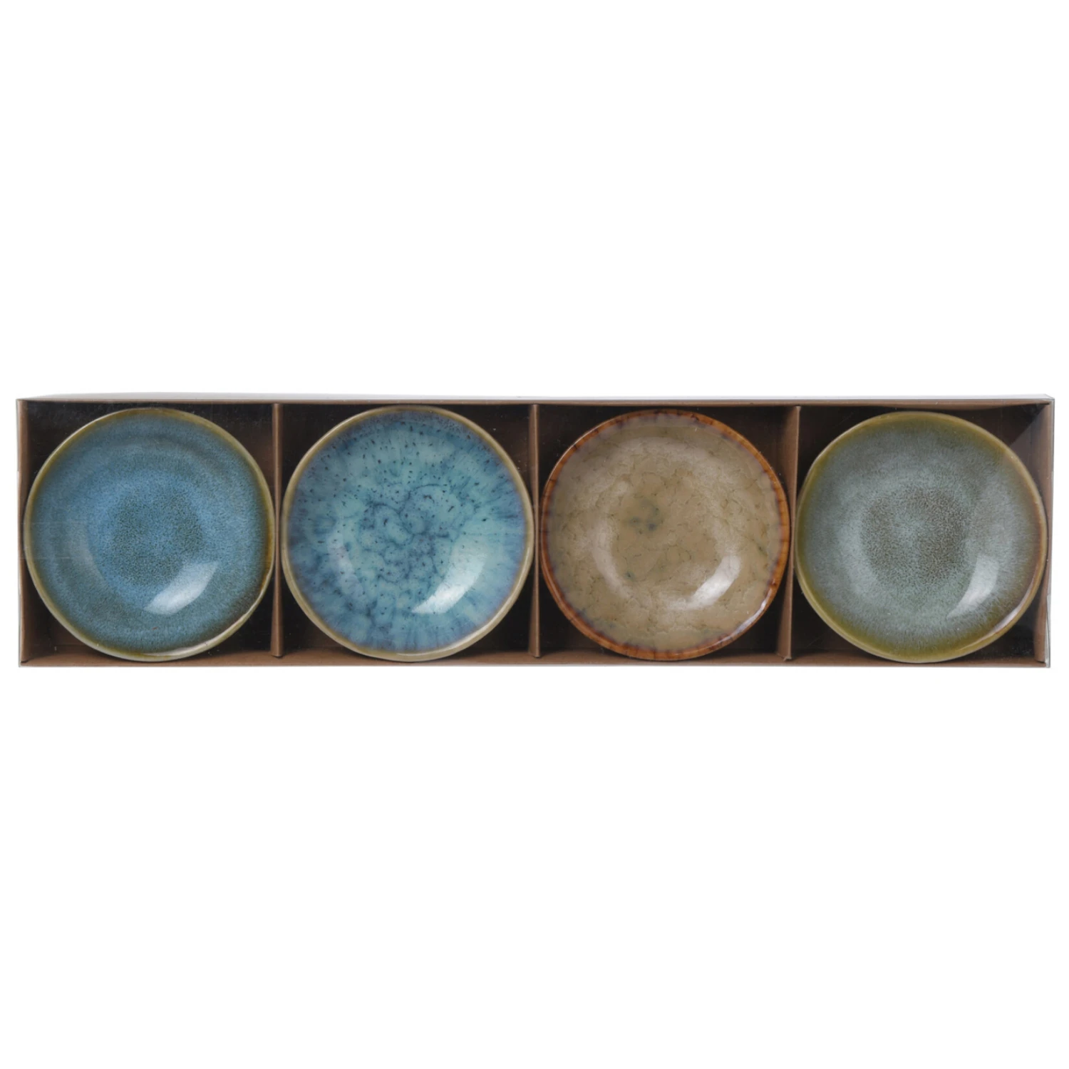 Excellent Houseware Snackschaaltjes Rustiek 4 Stuks 3 Assorti 5 Excellent Houseware Snackschaaltjes Rustiek 4 Stuks 3 Assorti - Afbeelding 3