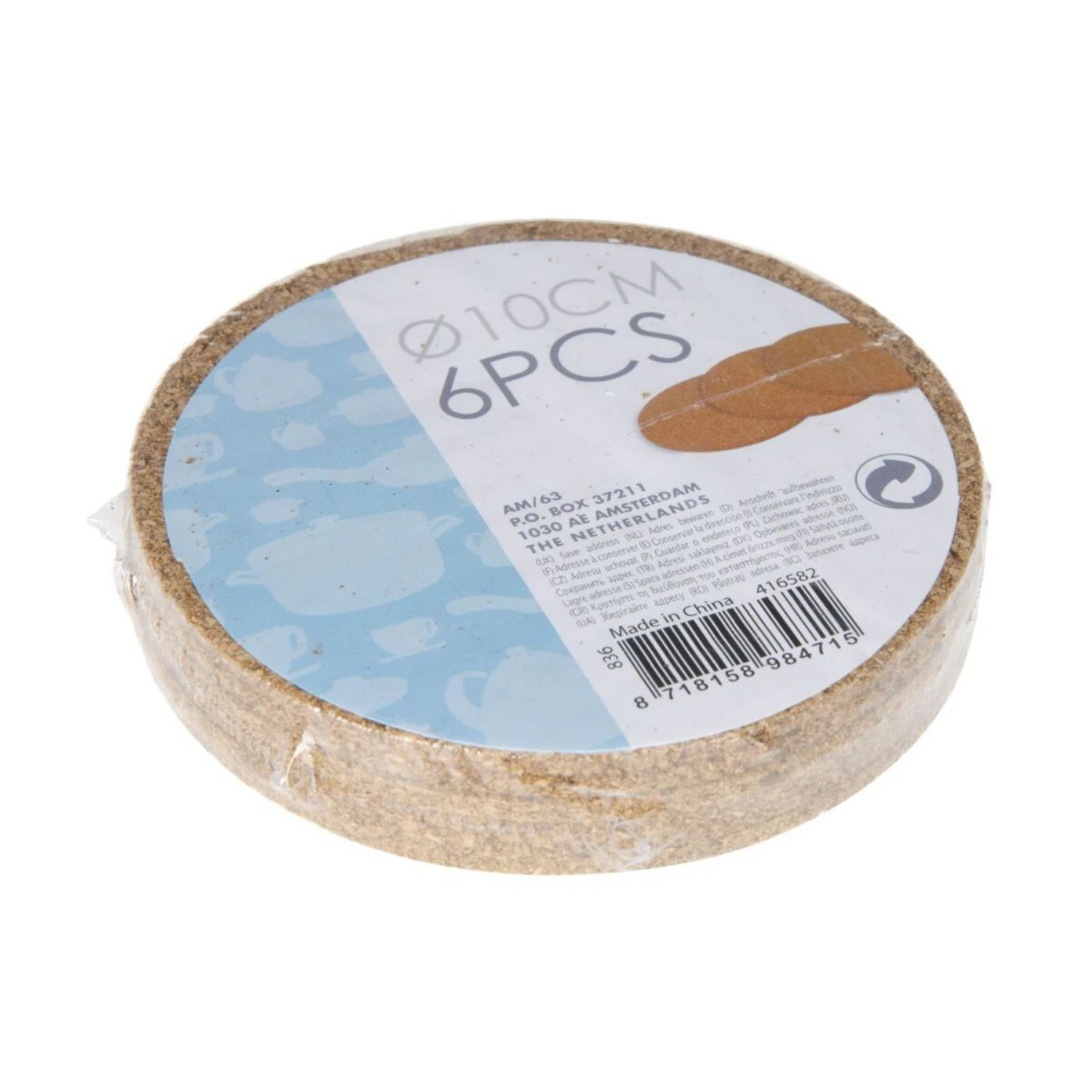 Excellent Houseware Glasonderzetter Kurk 6 Stuks Ø10 X 3 Mm 4 Excellent Houseware Glasonderzetter Kurk 6 Stuks Ø10 X 3 Mm - Afbeelding 2