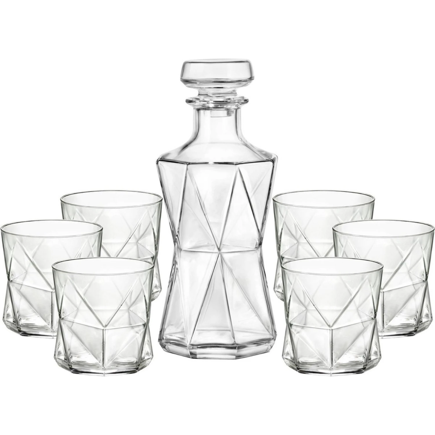 Bormioli Rocco Cassiopea Whiskeyset 7-delig 4 Bormioli Rocco Cassiopea Whiskeyset 7-delig - Afbeelding 2