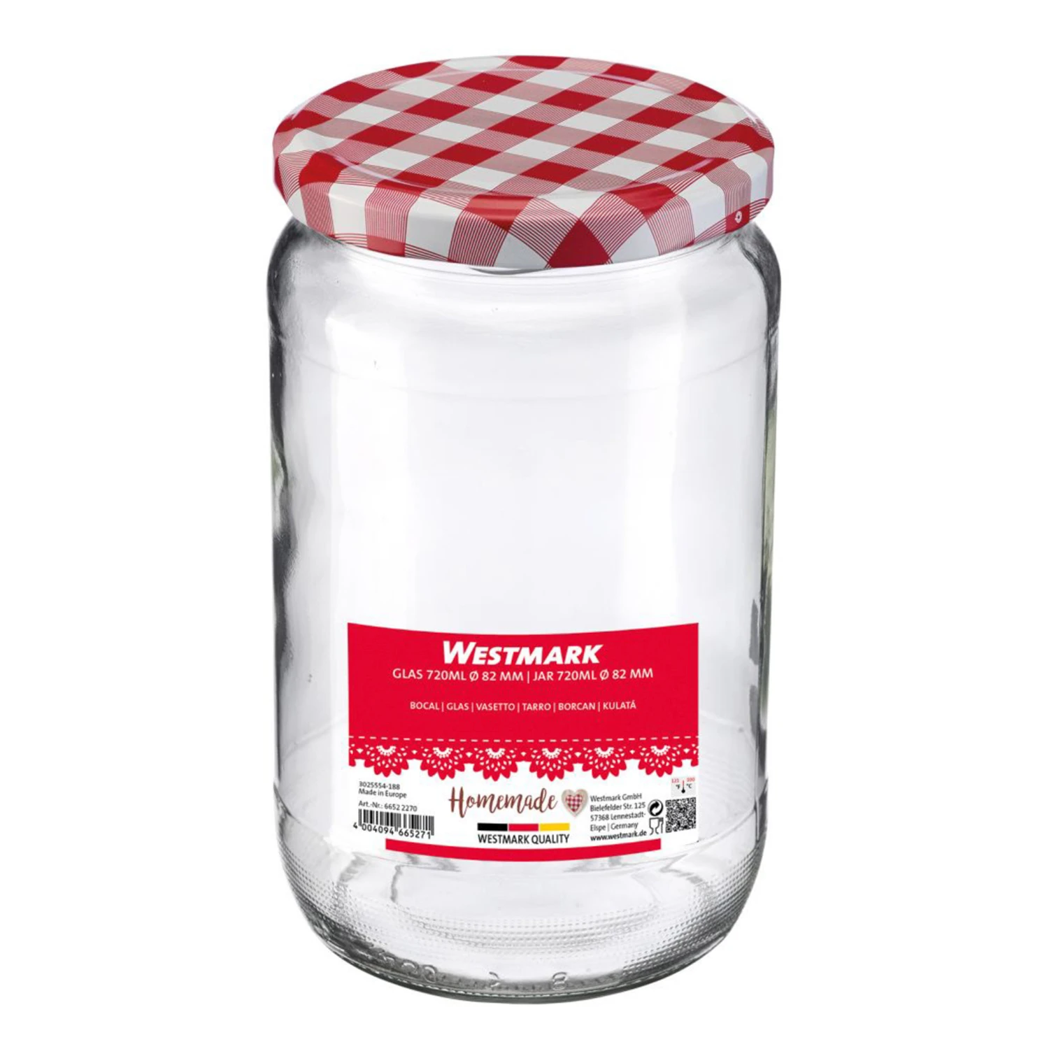 Westmark Jampot Glas 720 Ml 3 Westmark Jampot Glas 720 Ml