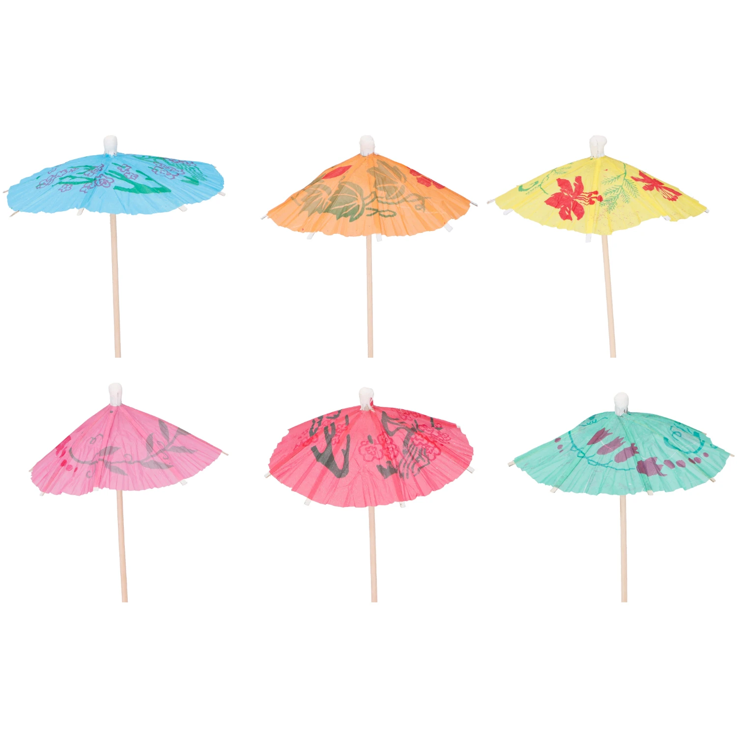 Cuisine Elegance Cocktailparaplu 12 Stuks 4 Cuisine Elegance Cocktailparaplu 12 Stuks - Afbeelding 2