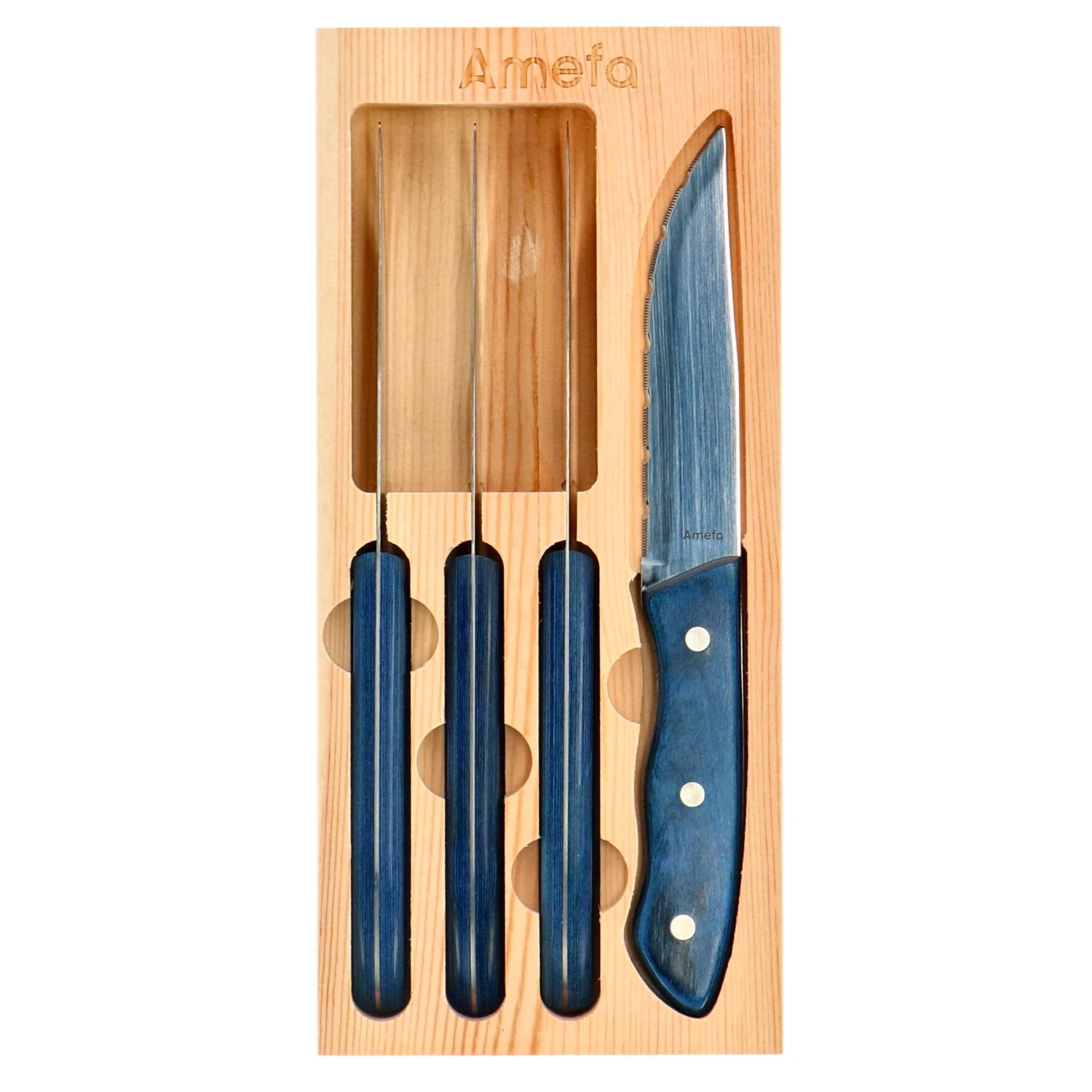 Amefa Hercule Steakmessen 4 Stuks 5 Amefa Hercule Steakmessen 4 Stuks - Afbeelding 3