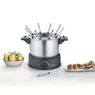 Severin Fondue 1500W 8-persoons Zwart FO 2470 7 Severin Fondue 1500W 8-persoons Zwart FO 2470 - Afbeelding 5