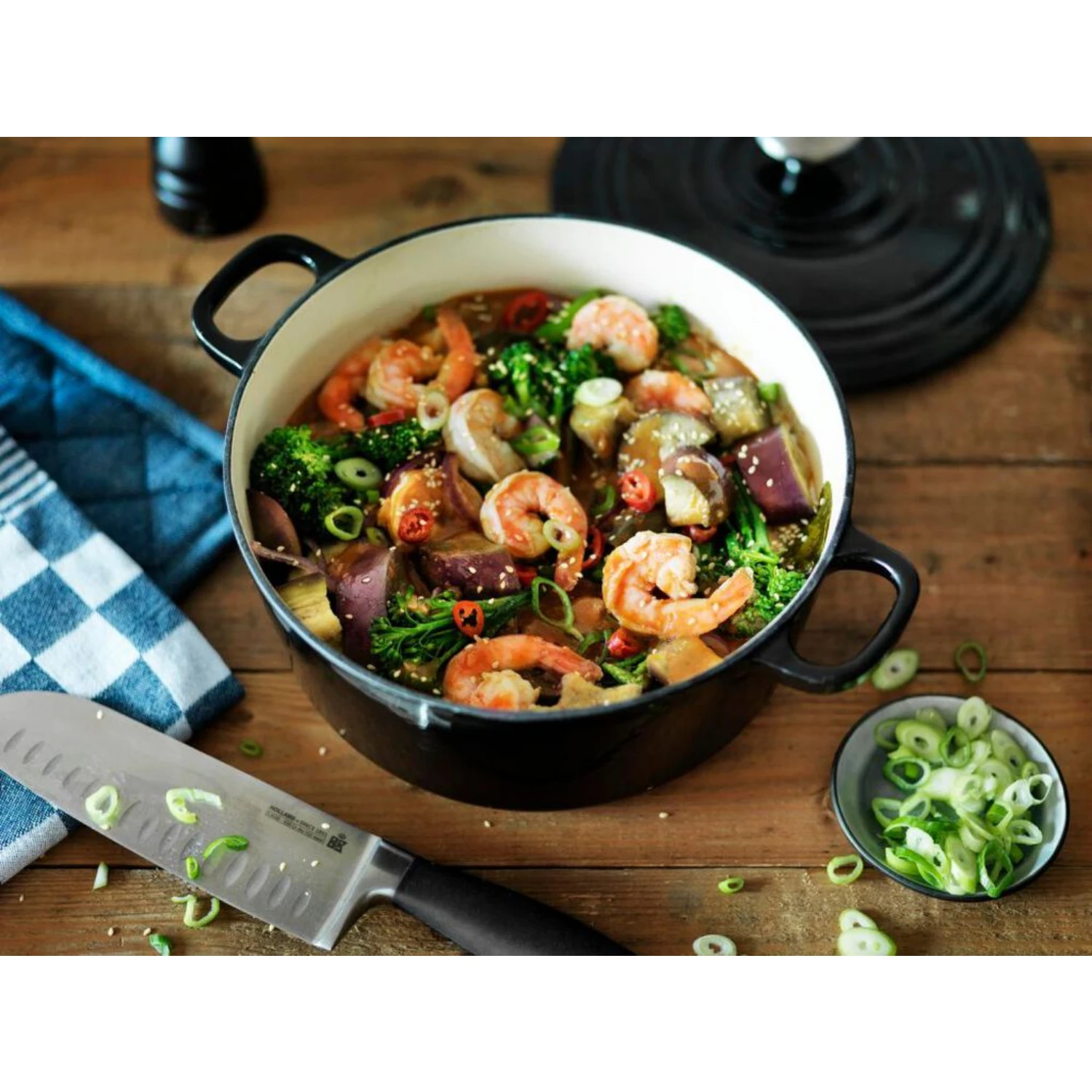 BK Bourgogne Braadpan Ø28 Cm Royal Blue 7 BK Bourgogne Braadpan Ø28 Cm Royal Blue - Afbeelding 5