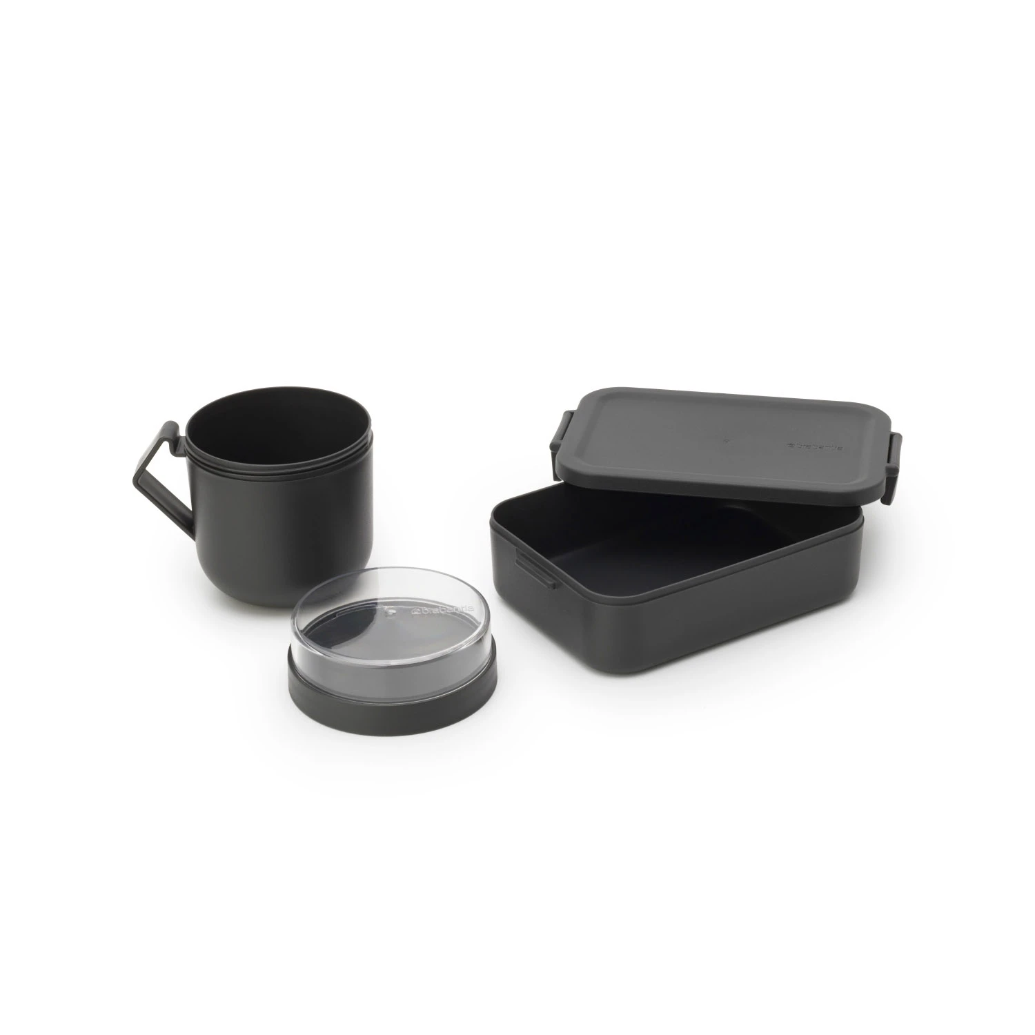 Brabantia Make En Take Lunchset 2 Delig Dark Grey 4 Brabantia Make En Take Lunchset 2 Delig Dark Grey - Afbeelding 2
