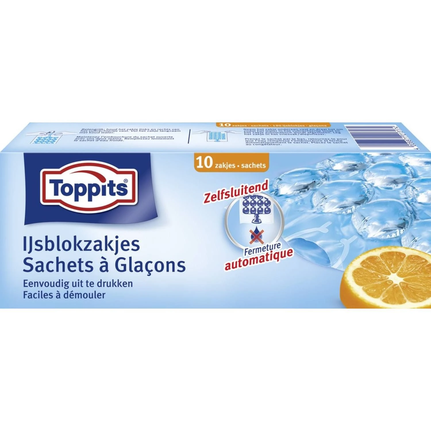 Toppits IJsblokzakjes 10 Stuks 3 Toppits IJsblokzakjes 10 Stuks