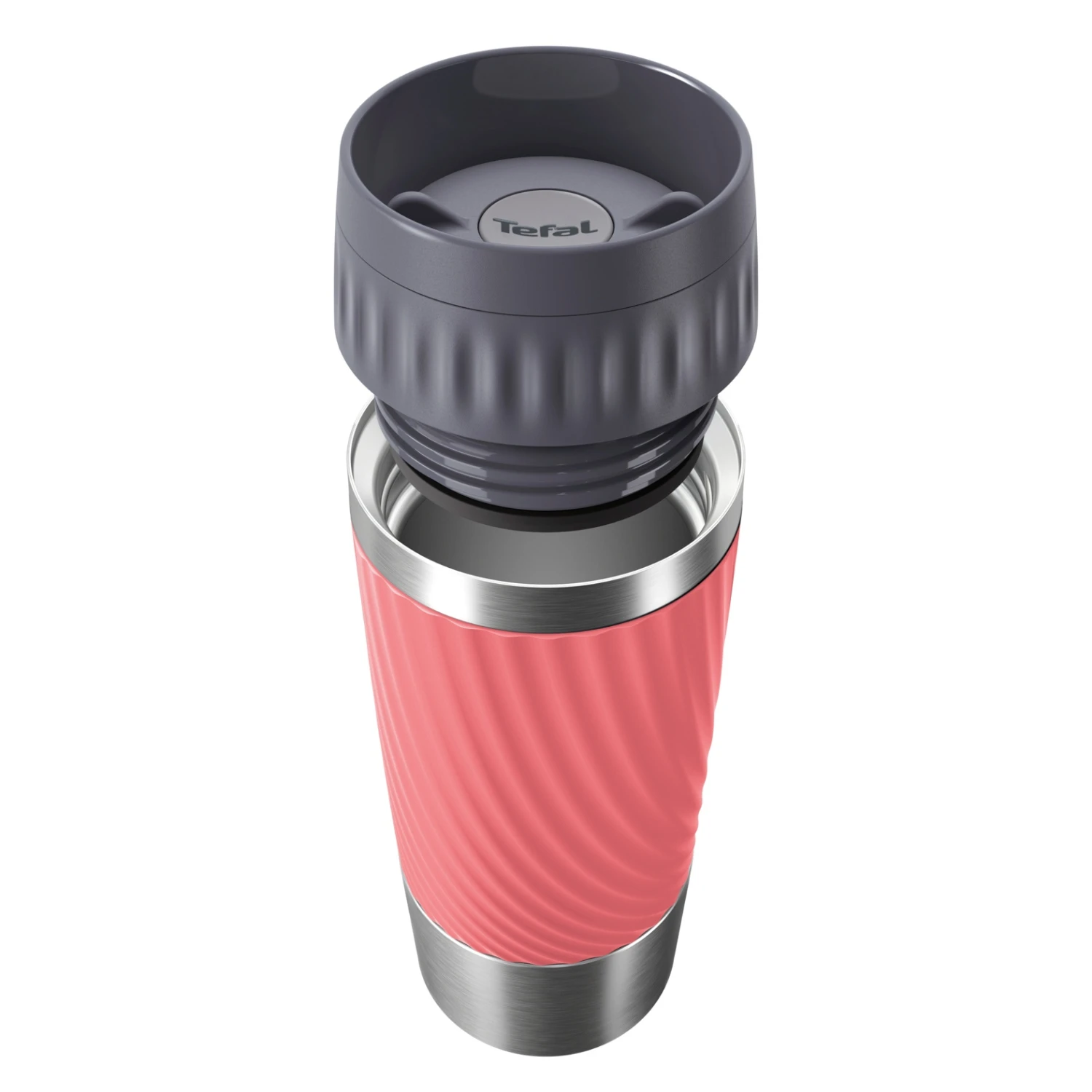 Tefal Travel Mug EasyTwist Isoleerbeker Koraalrood 6 Tefal Travel Mug EasyTwist Isoleerbeker Koraalrood - Afbeelding 4