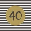 Servetten 40th Birthday 33x33 Cm 2 Servetten 40th Birthday 33x33 Cm -Default Template 2 105 1318 1