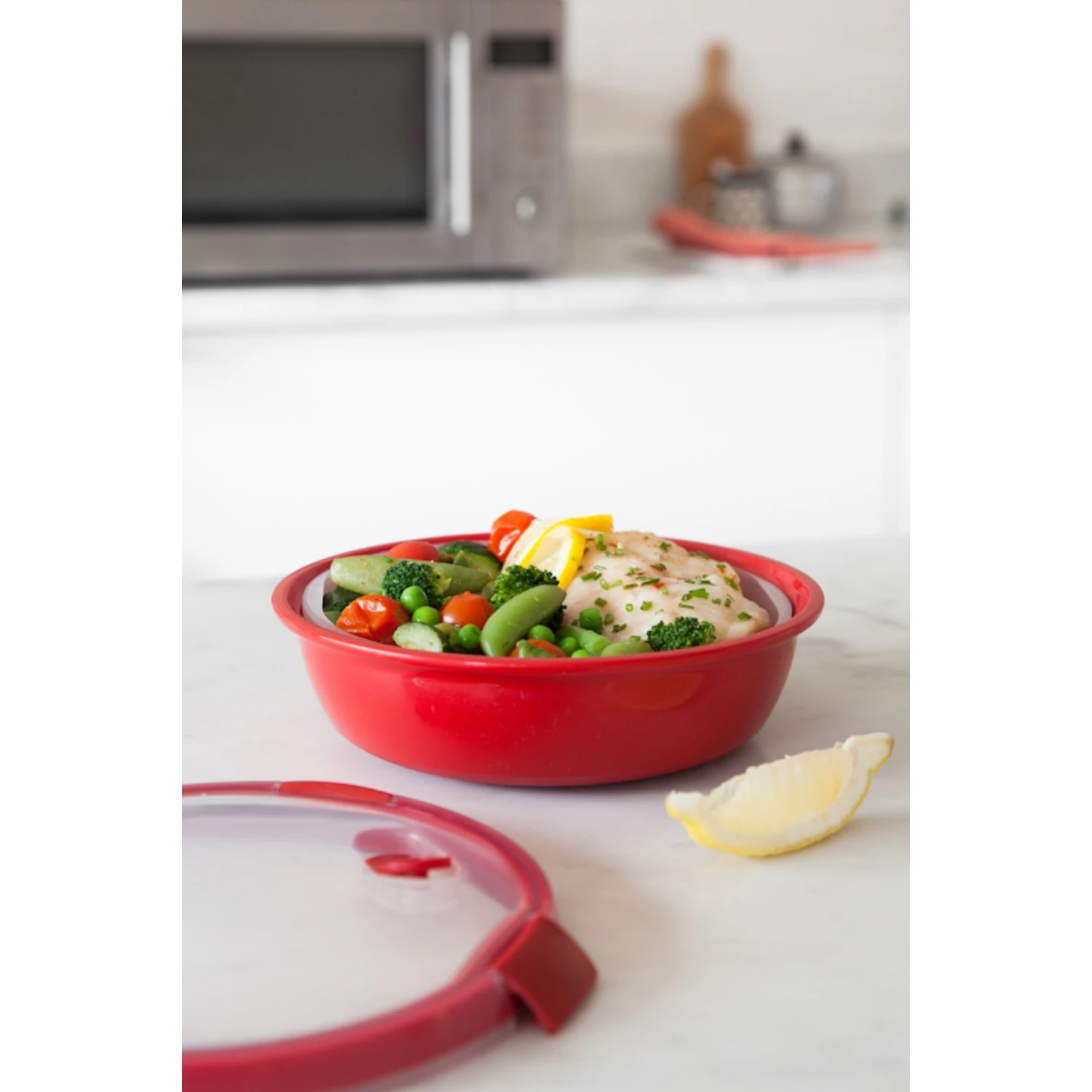 Curver Smart Microwave Eco Steamer Rond 1L 6 Curver Smart Microwave Eco Steamer Rond 1L - Afbeelding 4