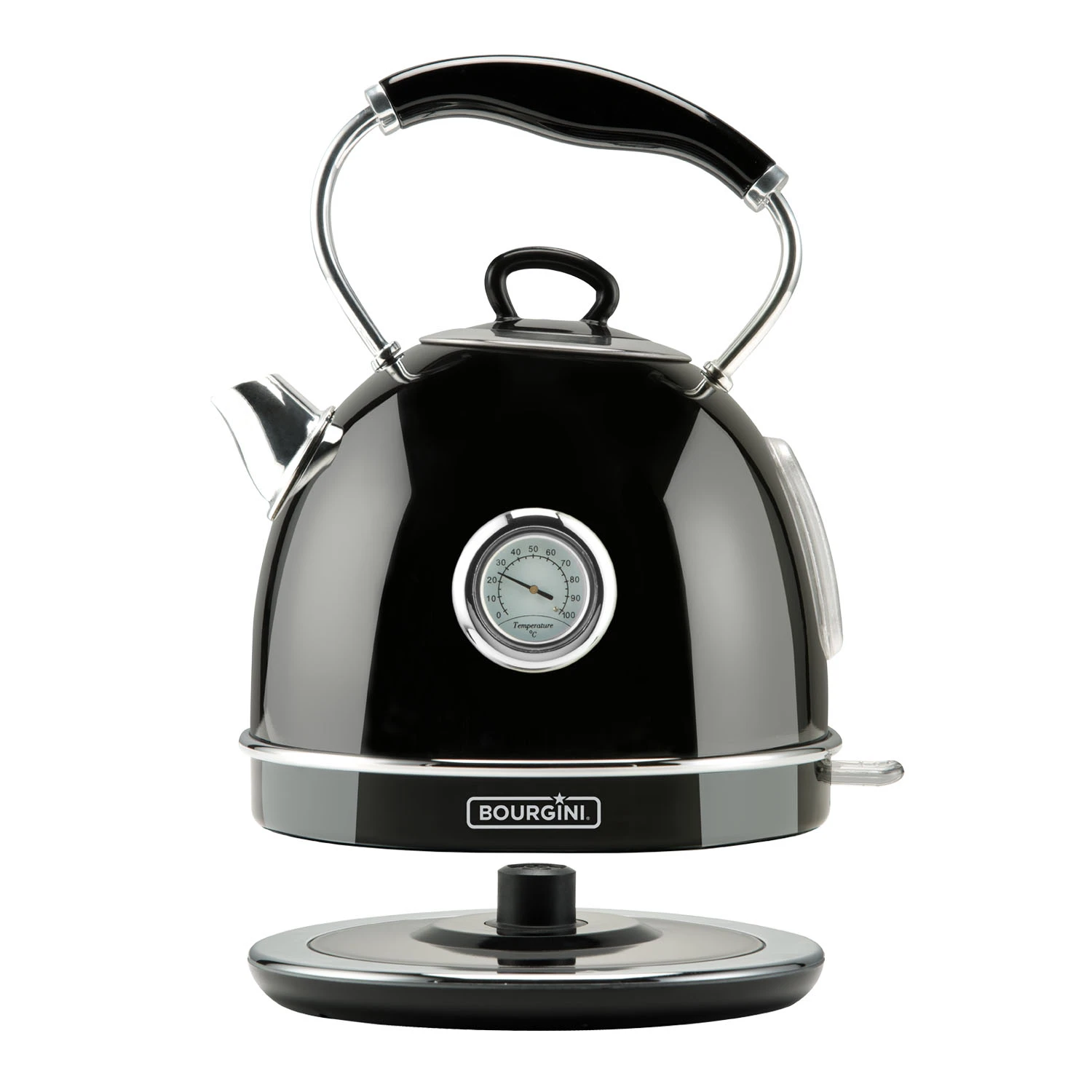 Bourgini Waterkoker Nostalgic Thermo Black 1.7L 4 Bourgini Waterkoker Nostalgic Thermo Black 1.7L - Afbeelding 2