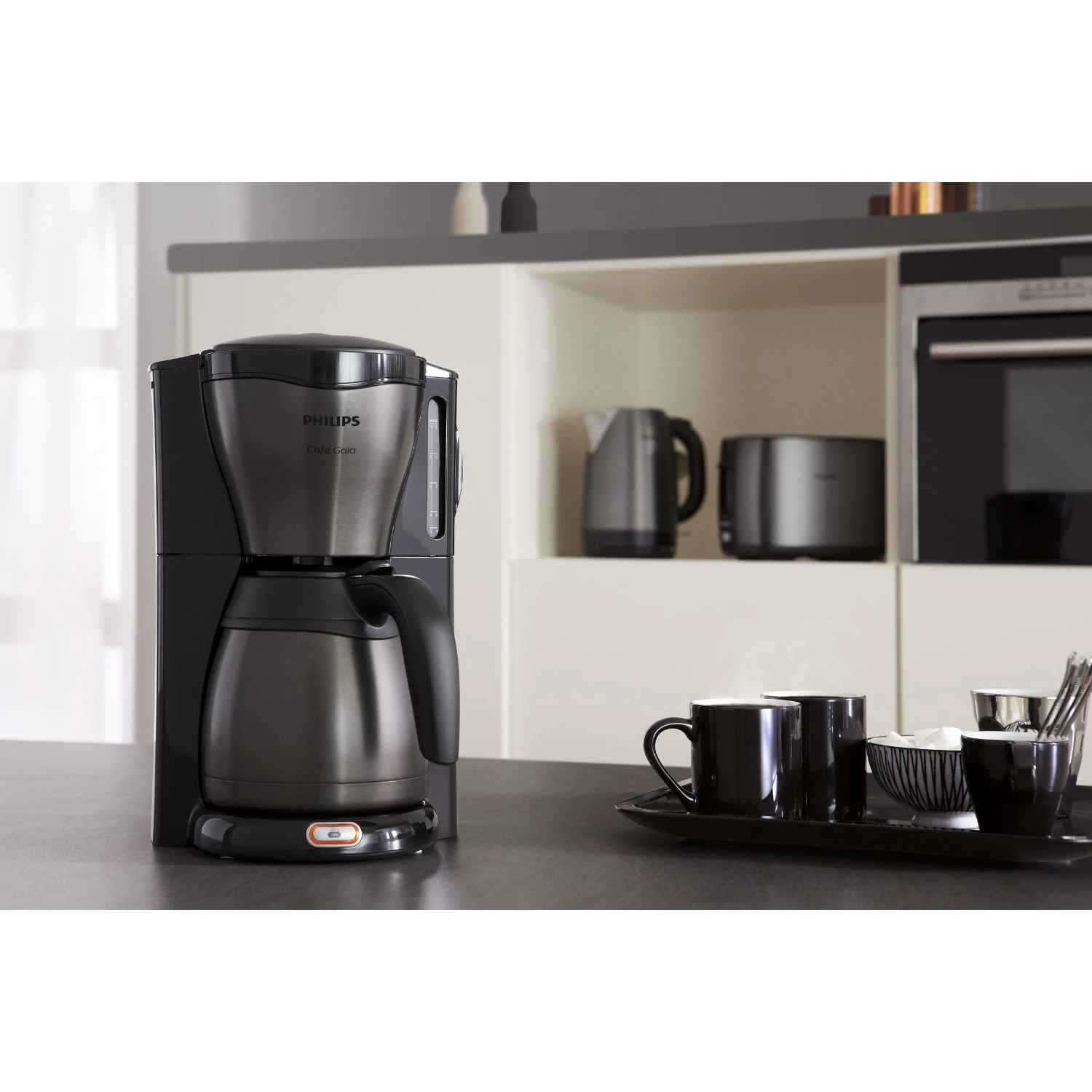 Philips Café Gaia Koffiezetapparaat HD7547/80 Met Thermische Kan 9 Philips Café Gaia Koffiezetapparaat HD7547/80 Met Thermische Kan - Afbeelding 7