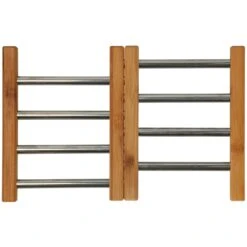 Onderzetter RVS Met Bamboe 21,5 X 22 Cm -Default Template 2 9bd82492973ec95fe7651d6985050300