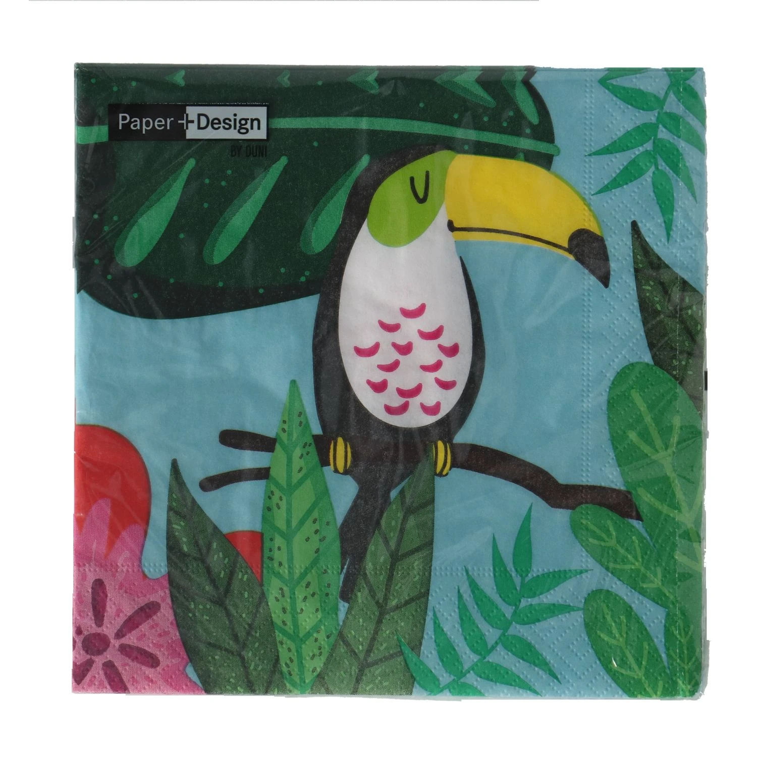 Servetten Jungle Bird 33x33 Cm 3 Servetten Jungle Bird 33x33 Cm