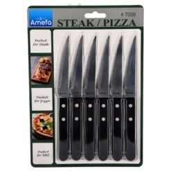 Amefa Pizza Steakmessen 6 Stuks Zwart -Default Template 2 caca390d8eafdc34983f430b7aae139c